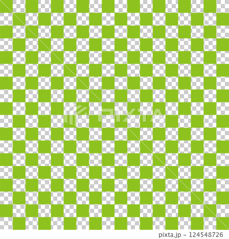 Yellow-green checkered pattern 124548726