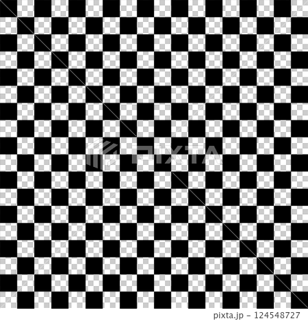 Black and white checkered pattern 124548727