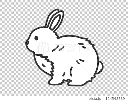 兔子的插圖(線條描) 兔子的插圖(線條描) 124548789