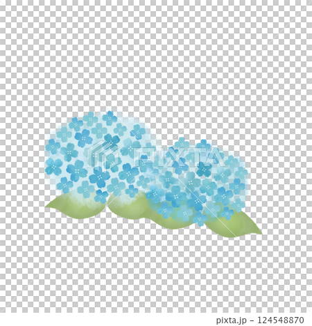 Illustration of hydrangea in watercolor style 124548870