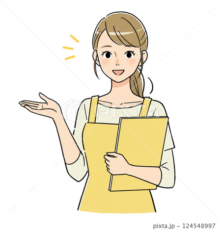 料理を説明する人 料理を説明する人 124548997