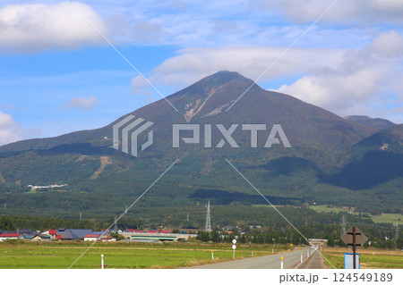磐梯山　会津磐梯山　猪苗代　トヨタロード　田んぼ　猪苗代代塩川線　磐梯町　星野リゾート ネコマ 　　 124549189