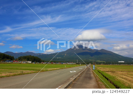 磐梯山　会津磐梯山　猪苗代　トヨタロード　田んぼ　猪苗代代塩川線　磐梯町　星野リゾート ネコマ 　　 124549227