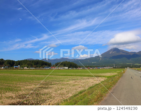 磐梯山　会津磐梯山　猪苗代　トヨタロード　田んぼ　猪苗代代塩川線　磐梯町　星野リゾート ネコマ 　　 124549230