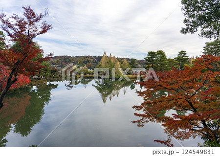 秋の金沢旅行で訪れたい紅葉真っ盛りの兼六園 124549831