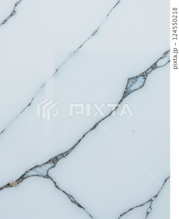White marble surface with black and gray veins 124550218
