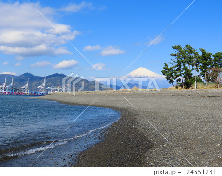 真崎海岸から望む富士山 真崎海岸から望む富士山 124551231