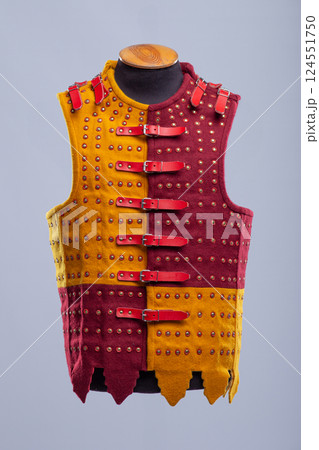 Medieval Brigandine Body Armor with Red Straps 124551750