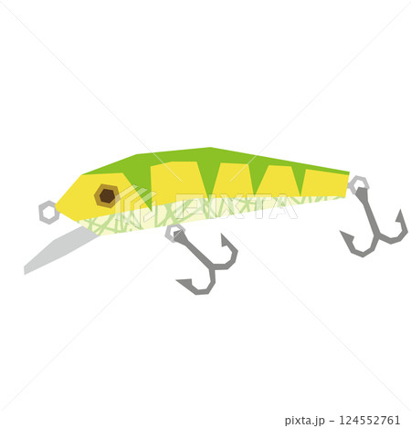 切り絵風のルアー 124552761