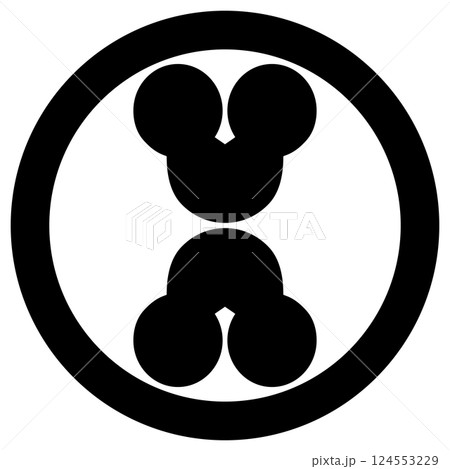 家紋です。丸に頭合わせ州浜といいます。 124553229