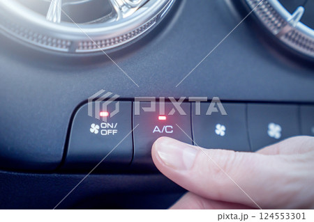 The Car Air Conditioning Control Button is essential for regulating the vehicles climate comfort 124553301