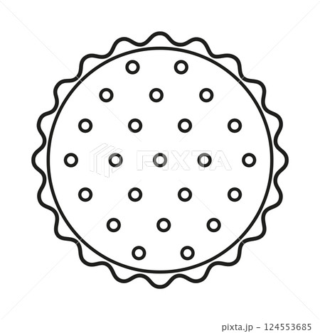 outline cracker isolated 124553685