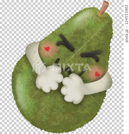 Set Cute Playful Cartoon Fruit Character summer with Big Eyes and Friendly Face to hand drawn style. Set Cute Playful Cartoon Fruit Character summer with Big Eyes and Friendly Face to hand drawn style. 124553902