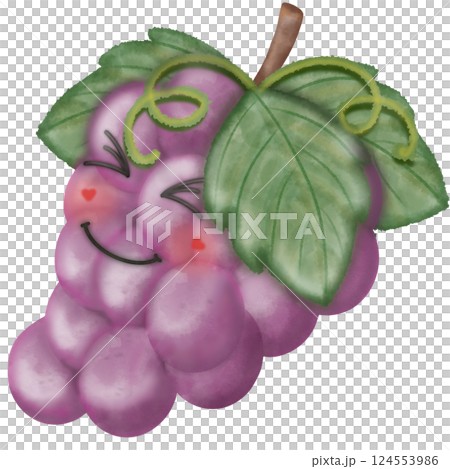 Set Cute Playful Cartoon Fruit Character summer with Big Eyes and Friendly Face to hand drawn style. Set Cute Playful Cartoon Fruit Character summer with Big Eyes and Friendly Face to hand drawn style. 124553986