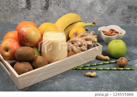 Healthy natural food for flu and colds. Select fresh fruits and vegetables with vitamin C and natural ingredients to boost your immune system during the fall. Organic virus protection, selective Healthy natural food for flu and colds. Select fresh fruits and vegetables with vitamin C and natural ingredients to boost your immune system during the fall. Organic virus protection, selective 124555866