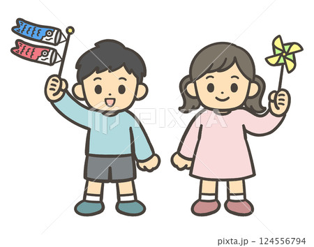 こどもの日　子どもたち 124556794