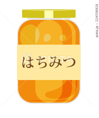 瓶の蜂蜜のイラスト 124556918