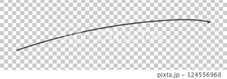 A roughly drawn black line - A simple and stylish horizontal underline or other decorative part material A roughly drawn black line - A simple and stylish horizontal underline or other decorative part material 124556968