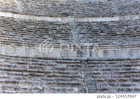 Stairs of the ancient amphitheater in Amman closeup. Jordan. Stairs of the ancient amphitheater in Amman closeup. Jordan. 124557047