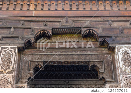 Detail of Bahia Palace in Marrakesh, Morocco . Detail of Bahia Palace in Marrakesh, Morocco . 124557051