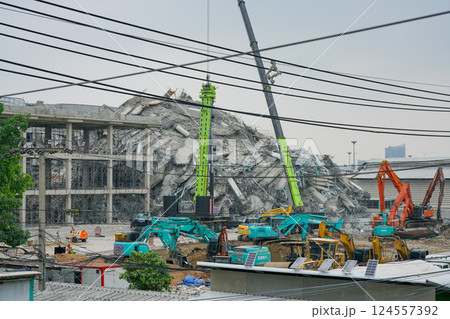 Thailand Earthquake,Building Collapse Site,Rescue 124557392