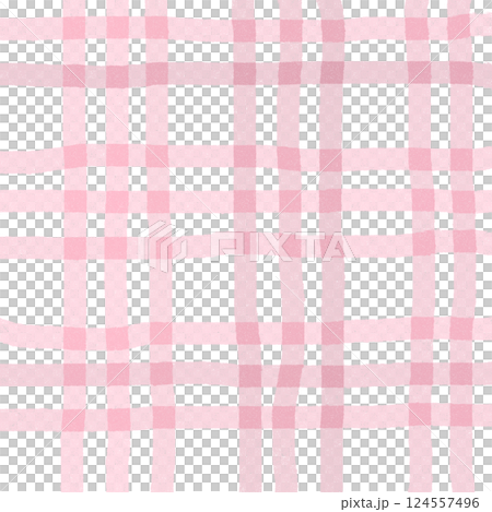 Pink Plaid Gingham Hand Drawn Background Pattern Overlay Pink Plaid Gingham Hand Drawn Background Pattern Overlay 124557496