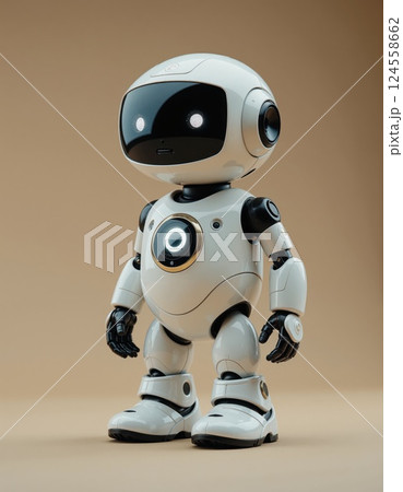 Futuristic ai companion robot with sleek design and modern technology for innovative home and office use Futuristic ai companion robot with sleek design and modern technology for innovative home and office use 124558662