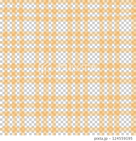 Orange Plaid Gingham Hand Drawn Background Pattern Overlay 124559195