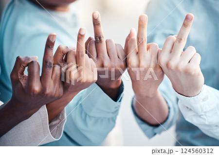Business people, hand and middle finger with rude, gesture and conflict with disrespect, conflict and opinion. People, finger and hands show sign, icon and fingers with diversity, vote and bad Business people, hand and middle finger with rude, gesture and conflict with disrespect, conflict and opinion. People, finger and hands show sign, icon and fingers with diversity, vote and bad 124560312
