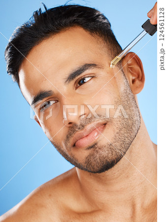 Face serum, model and skincare of a man from Spain with perfect skin wellness and care. Beauty, cosmetic and smooth facial product oil of a person healthy with lotion, moisturiser and glow treatment Face serum, model and skincare of a man from Spain with perfect skin wellness and care. Beauty, cosmetic and smooth facial product oil of a person healthy with lotion, moisturiser and glow treatment 124561128