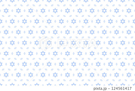 Seamless Blue Stars Pattern. White Textured Background. Seamless Blue Stars Pattern. White Textured Background. 124561417
