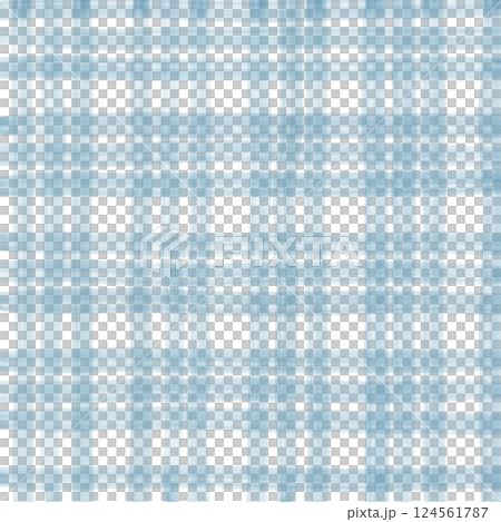 Light Blue Plaid Gingham Hand Drawn Background Pattern Overlay 124561787