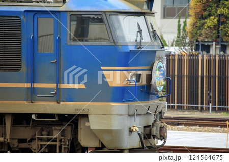 北陸復興ヘッドマークをつけた北斗星色のEF510形電気機関車 北陸復興ヘッドマークをつけた北斗星色のEF510形電気機関車 124564675
