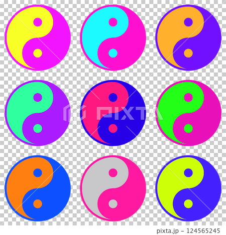 Fluorescent Lunar Tai Chi Colorful Art Set Fluorescent Lunar Tai Chi Colorful Art Set 124565245