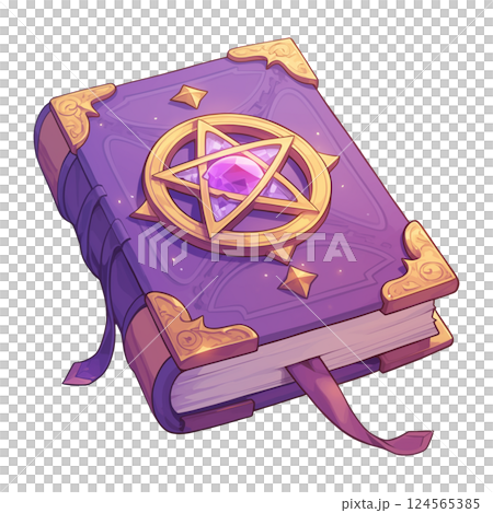 Illustration of a spellbook 124565385