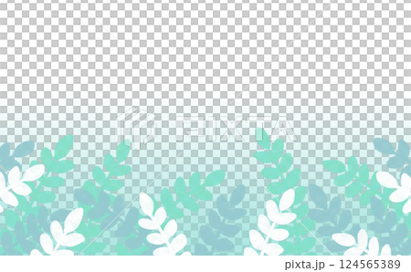 Fresh green, blue and white leaf background Fresh green, blue and white leaf background 124565389