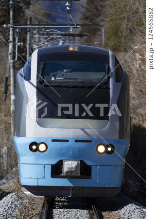 E653系水色フレッシュひたち塗装 「臨時特急草津・四万」03の写真素材