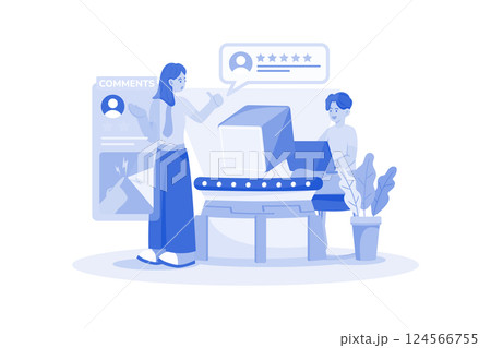 Real estate agent improves real estate services with feedback. 124566755