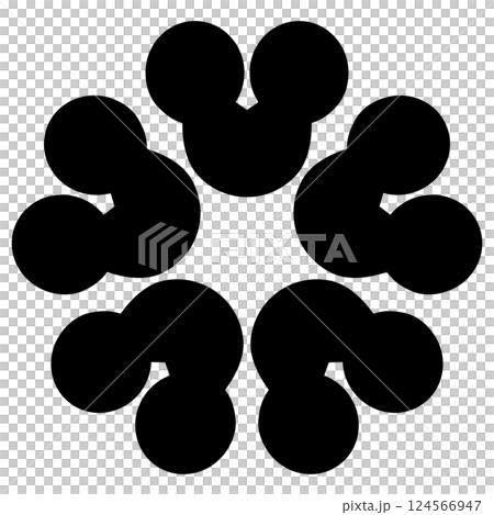 This is the family crest. It is called Goshuhama, with the heads aligned together. 124566947