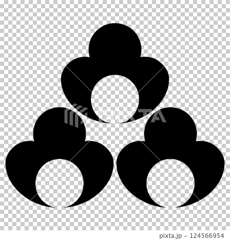 這是一個家族徽章。它被稱為“Mitsumorisuhama”(不一樣的海灘)。 這是一個家族徽章。它被稱為“Mitsumorisuhama”(不一樣的海灘)。 124566954