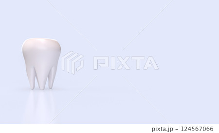 The White teeth for  Dental concept 3d Rendering. 124567066