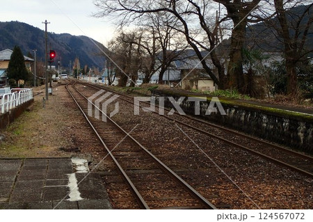岐阜の鉄道 長良川鉄道郡上大和駅風景 124567072