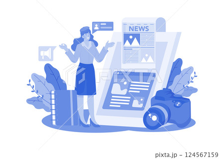 PR specialists manage company image through advertising. 124567159