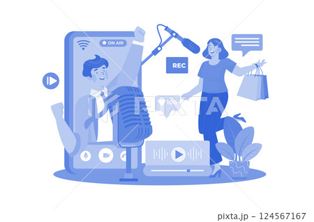 Influencer marketers partner with social media influencers. 124567167