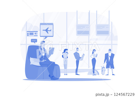 A man books tickets in advance to avoid long queues 124567229