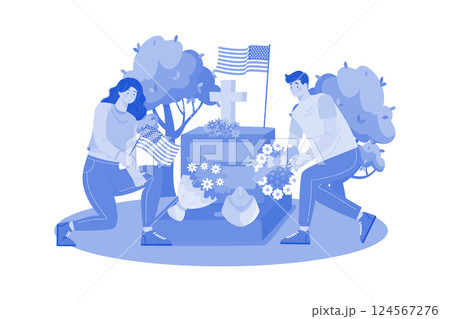Decorating Graves To Show Respect And Gratitude Decorating Graves To Show Respect And Gratitude 124567276