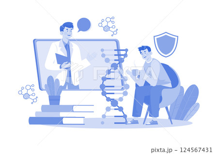 A Genetic Counselor Exams To Patients 124567431