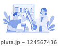 A Nurse Administers Medication To Patients 124567436