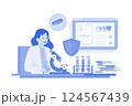 A Doctor Researching A New Treatments 124567439