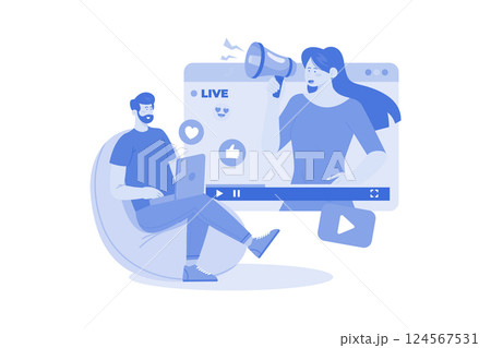 A Marketer Team Promote A Product 124567531